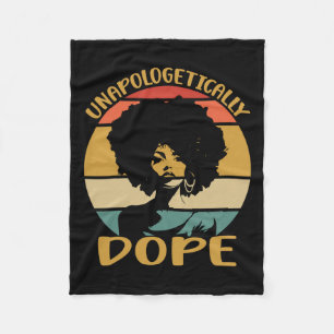 Cobertor De Velo Sem desculpas Mês da História Negra Afro-Americano