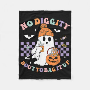 Cobertor De Velo Sem Diggência Sobre Ir Para O Ki De Halloween Fant