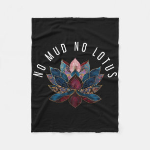Cobertor De Velo Sem Lama Nenhuma Flor de Lótus Zen Budismo Budista