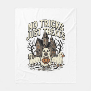 Cobertor De Velo Sem Truques Apenas Guloseimas Halloween Dachshund