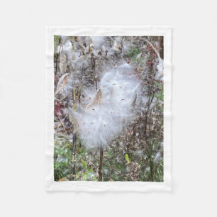 Cobertor De Velo Sementes de Milkweed e Seda