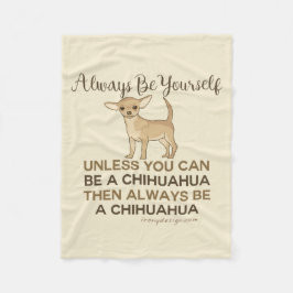 Cobertor De Velo Sempre Ser um Chihuahua