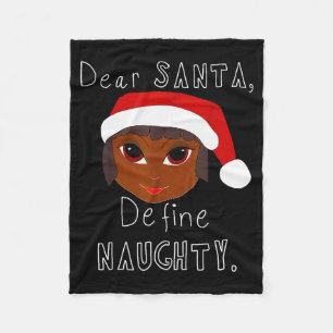 Cobertor De Velo Senhora Claus Preta Papai Noel Define Malvada Famí
