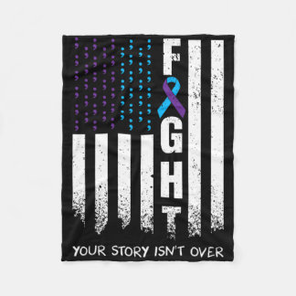 Cobertor De Velo Sensibilização A Luta Contra O Suicídio Fúria Amer