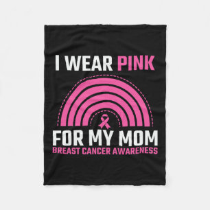 Cobertor De Velo Sensibilização do Cancer de Fita Eu Visto Rosa Par