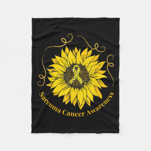 Cobertor De Velo Sensibilização do Cancer de Sarcoma Friso Amarelo