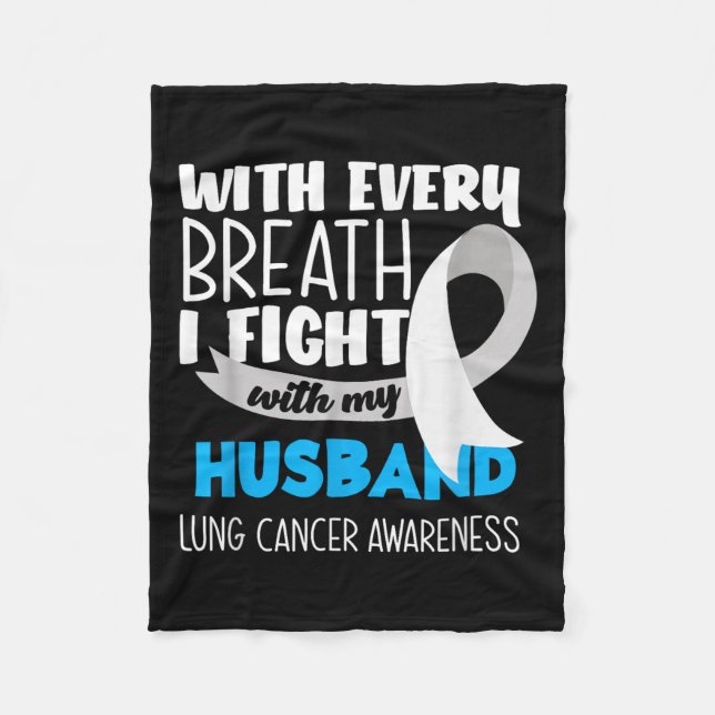 Cobertor De Velo Sensibilização Do Cancer Pulmonar A Cada Respiraçã (Frente)