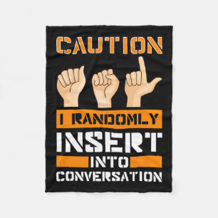 Cobertor De Velo Sensibilização Língua de Sinais Americana Audição