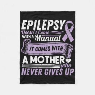 Cobertor De Velo Sensibilização para a epilepsia Mamãe não vem com 