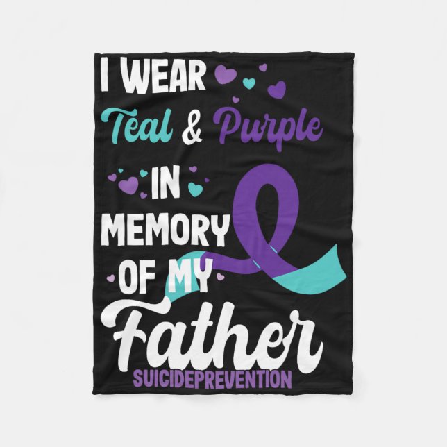 Cobertor De Velo Sensibilização Para A Prevenção Do Suicídio Em Mem (Frente)