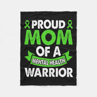 Cobertor De Velo Sensibilização Para A Saúde Mental Mãe Do Guerreir