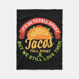 Cobertor De Velo Sensibilização para a saúde mental Mês Tacos diver