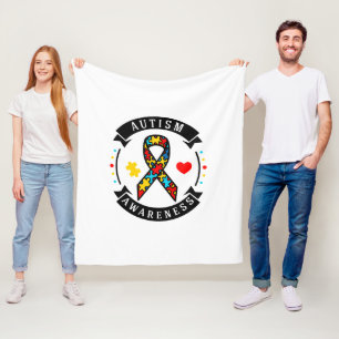 Cobertor De Velo Sensibilização para o autismo - Fleece Blanket, 
