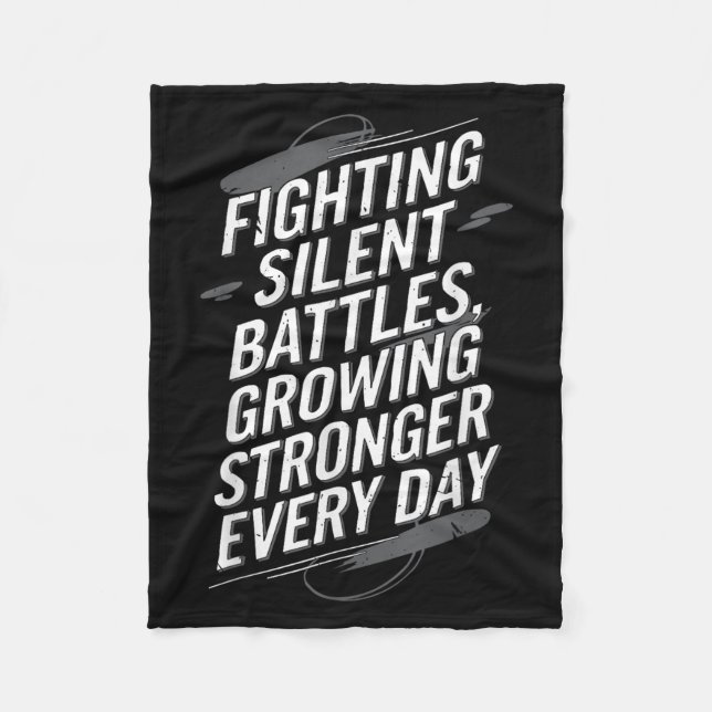 Cobertor De Velo Sensibilização Suicida Depressão Ansiedade Saúde M (Frente)