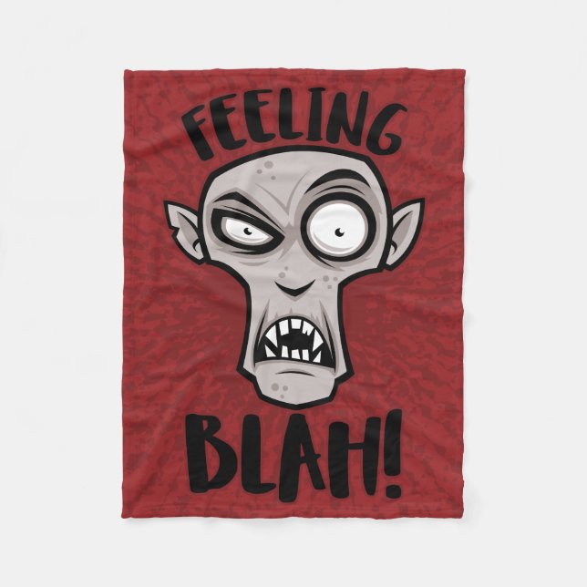 Cobertor De Velo Sentindo-me Sem Graça Nosferatu Vampiro (Frente)