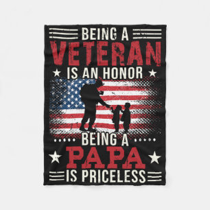 Cobertor De Velo Ser Veterano É Uma Honra Ser Papa É Priceles