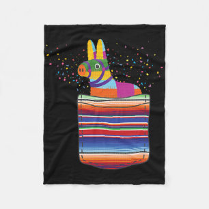 Cobertor De Velo Serape Pocket Pinata Mexicana Fiesta (não é uma ve