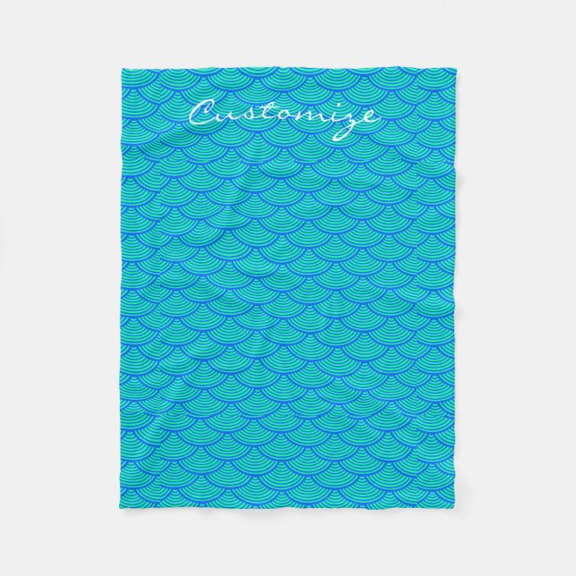 Cobertor De Velo sereia dimensiona Thunder_Cove blue/aqua (Frente)