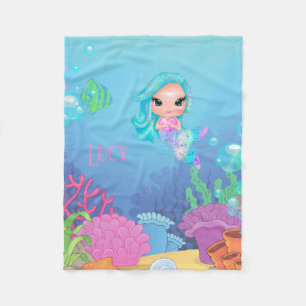Cobertor De Velo Sereia Personalizada
