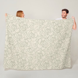 Cobertor De Velo Serene Sage Green | Vintage Blossom Rosas