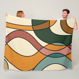 Cobertor De Velo Serene Savanna Gentle Abstract Modern Earthy 