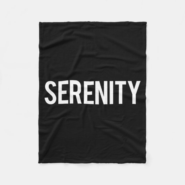 Cobertor De Velo Serenity - Cool New Funny Name Fan Gift Tee  (Frente)