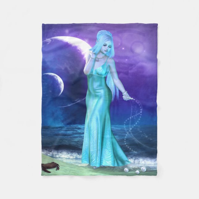 Cobertor De Velo Série do zodíaco: Cobertura do velo do cancer (Frente)