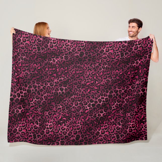 Cobertor De Velo Série Leopard Burgundy e Dourada Design 9 (In Situ)