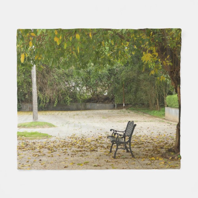 Cobertor De Velo Série Li Garden: Esperando em Silêncio (Frente (Horizontal))