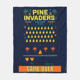 Cobertor De Velo Série Pine Invaders-Pineapple Empire Retro Games
