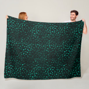 Cobertor De Velo Série Teal e Gold Leopard Design 4