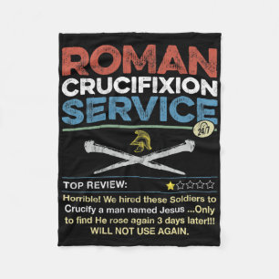 Cobertor De Velo Serviço de Crucificação Romana Hilarante Divertido