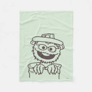 Cobertor De Velo Sesame Street Oscar o Monstro Mal-Humorado