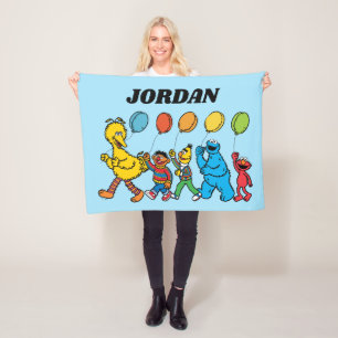 Cobertor De Velo Sésamo Street Pals Balões de Partes