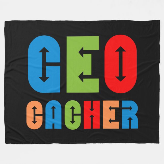 Cobertor De Velo Setas Coloridas Geocacher (Frente (Horizontal))