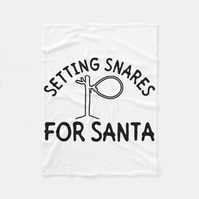Cobertor De Velo Setting Snares For Santa - Wire Snare Christmas 1  (Frente)