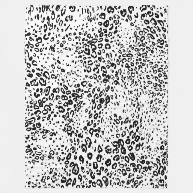 Cobertor De Velo Seu Folheto Personalizado, Impressão Grande/Leopar (Frente)