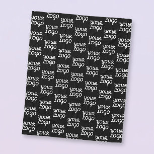 Cobertor De Velo Seu logotipo   Padrão de logotipo de repetição sim