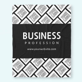 Cobertor De Velo Seu logotipo, Padrão e nome comercial editável