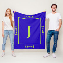 Seu próprio nome, inicial e monograma colorido