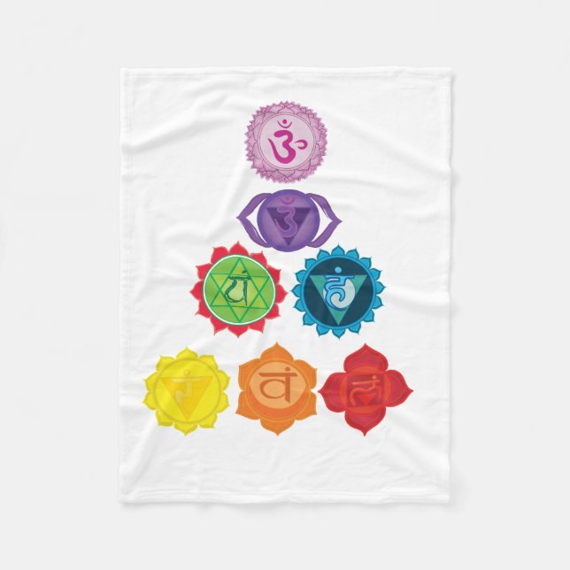 Cobertor De Velo Seven Chakra Fleece Blanket (Frente)