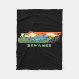 Cobertor De Velo Sewanee Tennessee Nature Outdoor Hiking Retro