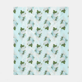 Cobertor De Velo Shabby Floral Aqua Series Design 1