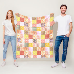 Cobertor De Velo Shabby Rustic Vintage Patchwork Quilt Standard