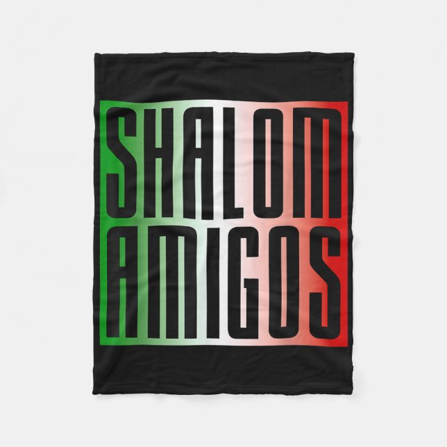 Cobertor De Velo Shalom Amigos (Frente)