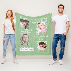 Cobertor De Velo Shamrock Foto Deliciosa Frames Fleece Blanket
