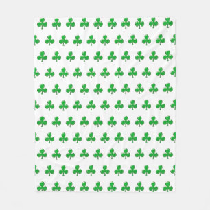 Cobertor De Velo Shamrock Verde Irlandês do Dia de São Patrício