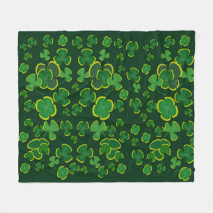 Cobertor De Velo Shamrocks Flece Blanket