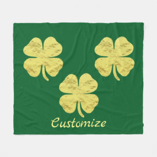 Cobertor De Velo Shamrocks ouro Thunder_Cove