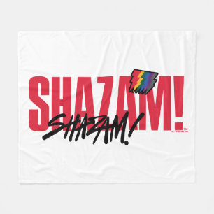 Cobertor De Velo SHAZAM! Fury of the Gods Logotipo Rainbow Bolts